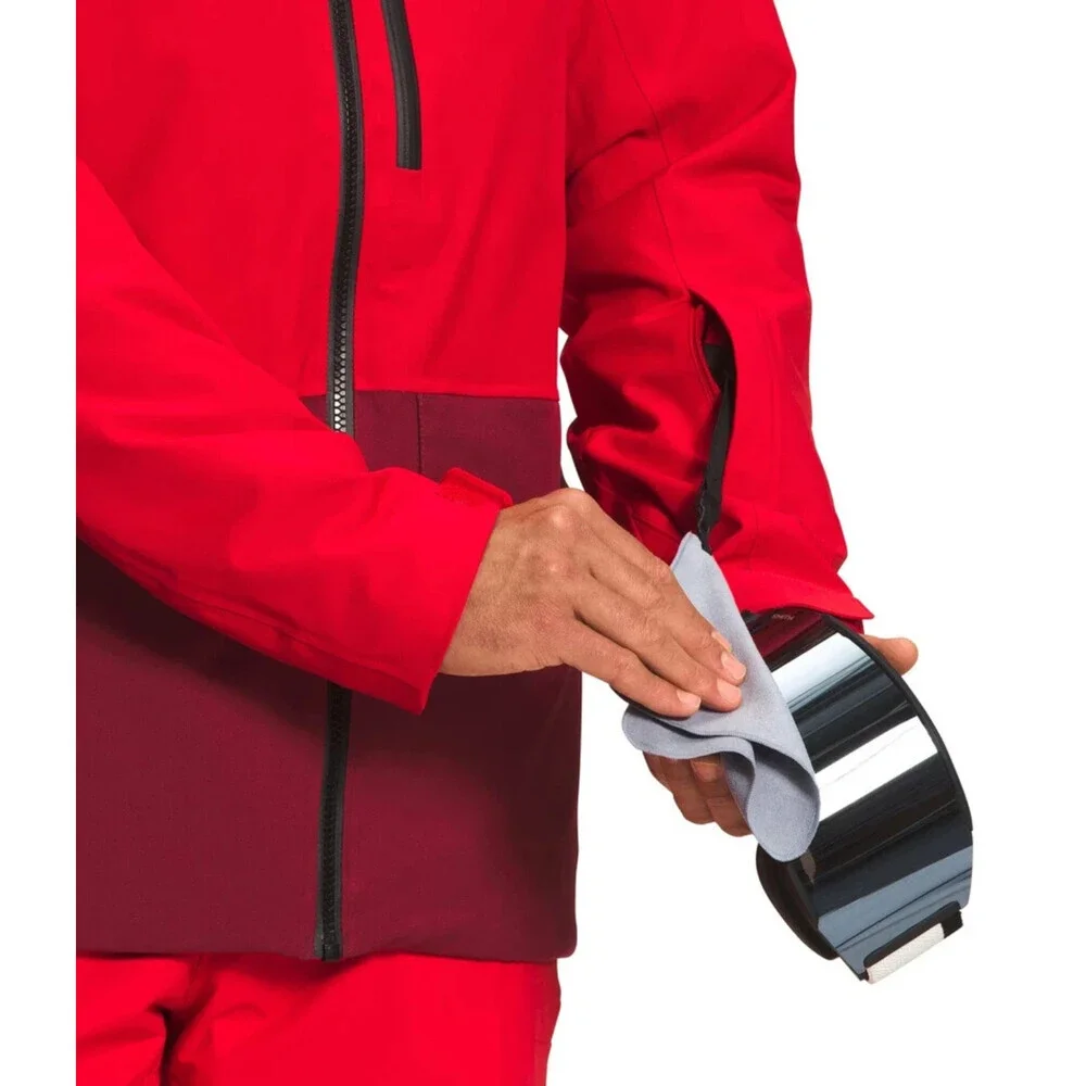 The North Face Sickline Jacket Men's 2XL Red Waterproof Full Zip Hooded KFC261